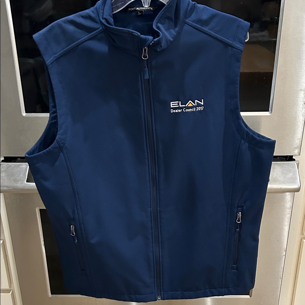 Elan Dark Blue Sleeveless Jacket